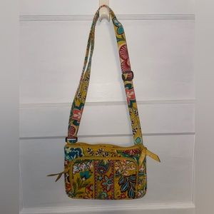 VERA BRADLEY Yellow Cloth Crossbody Purse